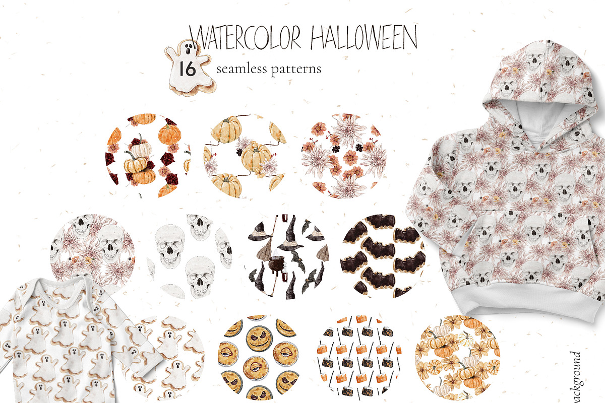Watercolor Halloween collection, a Food Illustration by lilisprints (Photo 5 of 5)
