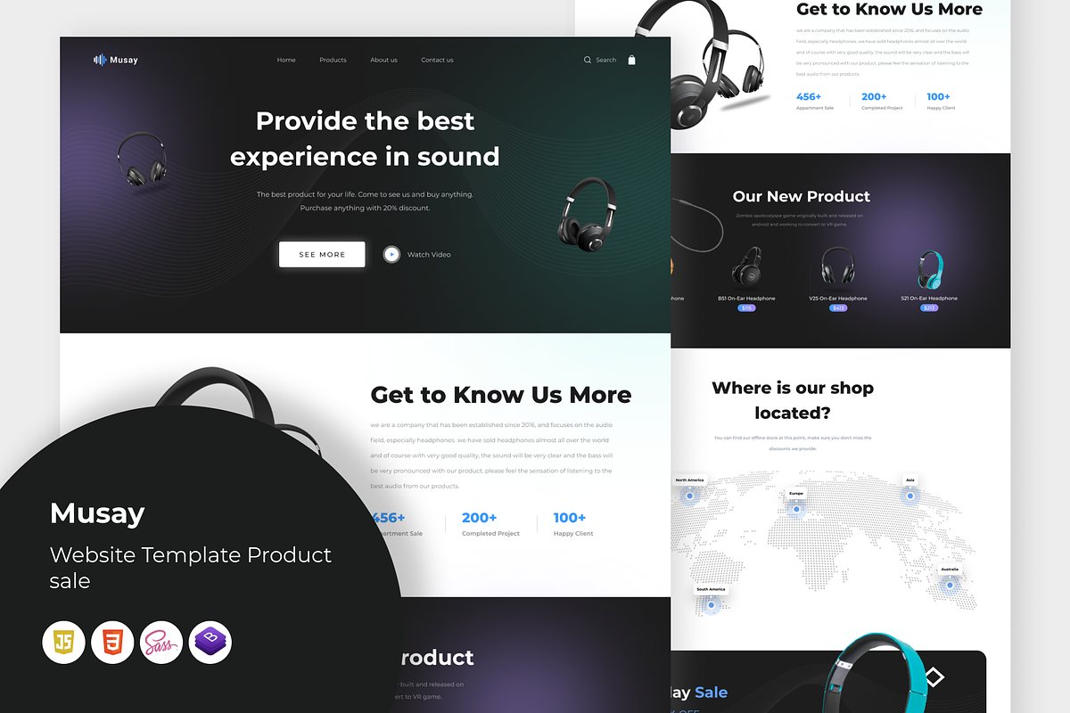 Musay - Product Selling Website, a HTML Template by Minialis (Photo 1 of 2)
