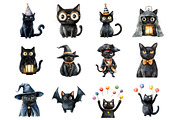 Funny Halloween Black Cat, an Illustration by Design Market (Thumbnail 3 of 3)