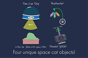 Planet Meow - 40 Alien Cat Elements, an Illustration by Hunt Family Design (Thumbnail 5 of 5)