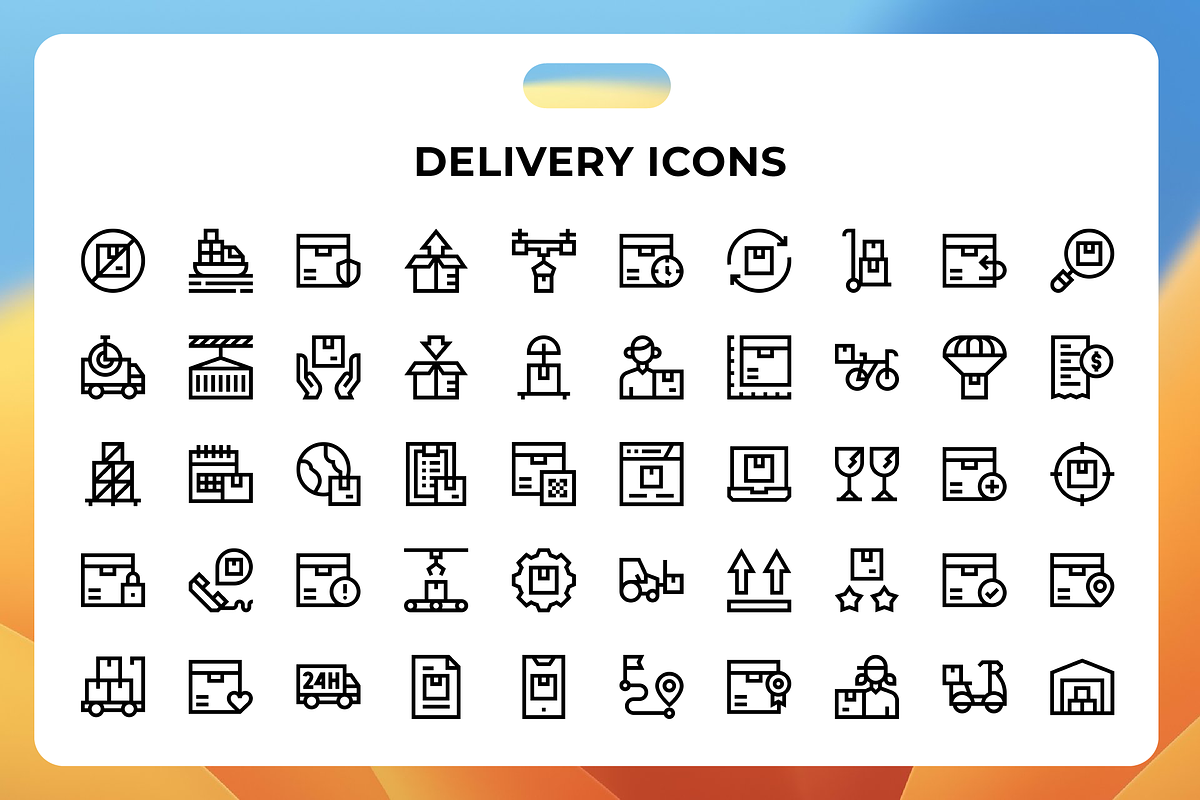 Delivery Icons, a Duotone Icon by Wencory (Photo 1 of 3)