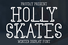 Holly Skates - Winter Display Font