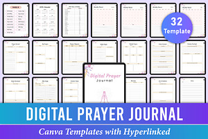 Digital Prayer Journal Canva Notes