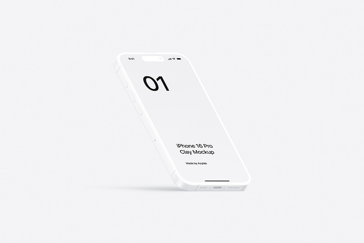 iPhone 16 Pro Clay - 24 Mockups, an iPhone Mockup by Asylab (Photo 29 of 58)