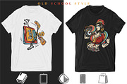 Hip hop old school tattoo, a Background Graphic by intueri (Thumbnail 6 of 7)