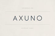 Axuno – Minimal & Elegant Font, a Sans Serif Font by Only Fonts (Thumbnail 1 of 11)
