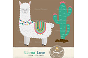 Llama Alpaca Digital Papers Clipart, a Pattern Graphic by JennyL Designs (Thumbnail 3 of 6)