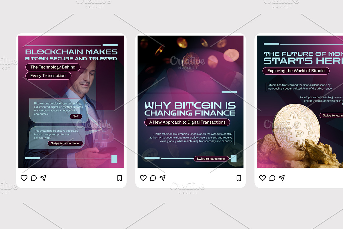 Bitcoin Era - Instagram Post, a Social Media Template by Izdihaar_Studio (Photo 4 of 4)