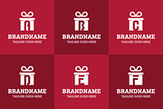 Letter A B C D E F Gift Package Logo, a Branding & Logo Template by Pray Art Design Studio (Thumbnail 2 of 2)