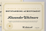 Gold Ornate Certificate Template, a Stationery Template by DesignerCandies (Thumbnail 4 of 4)
