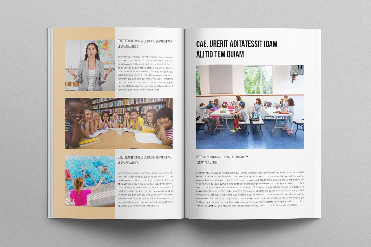 Education Magazine Template, a Magazine Template by TemplatesForest (Photo 5 of 8)