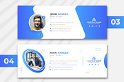 Email Signature Template, a Social Media Template by pixelcreatx (Thumbnail 2 of 2)