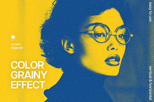 Duotone Grainy Photo Effect, a Brushes & More by Design Squad