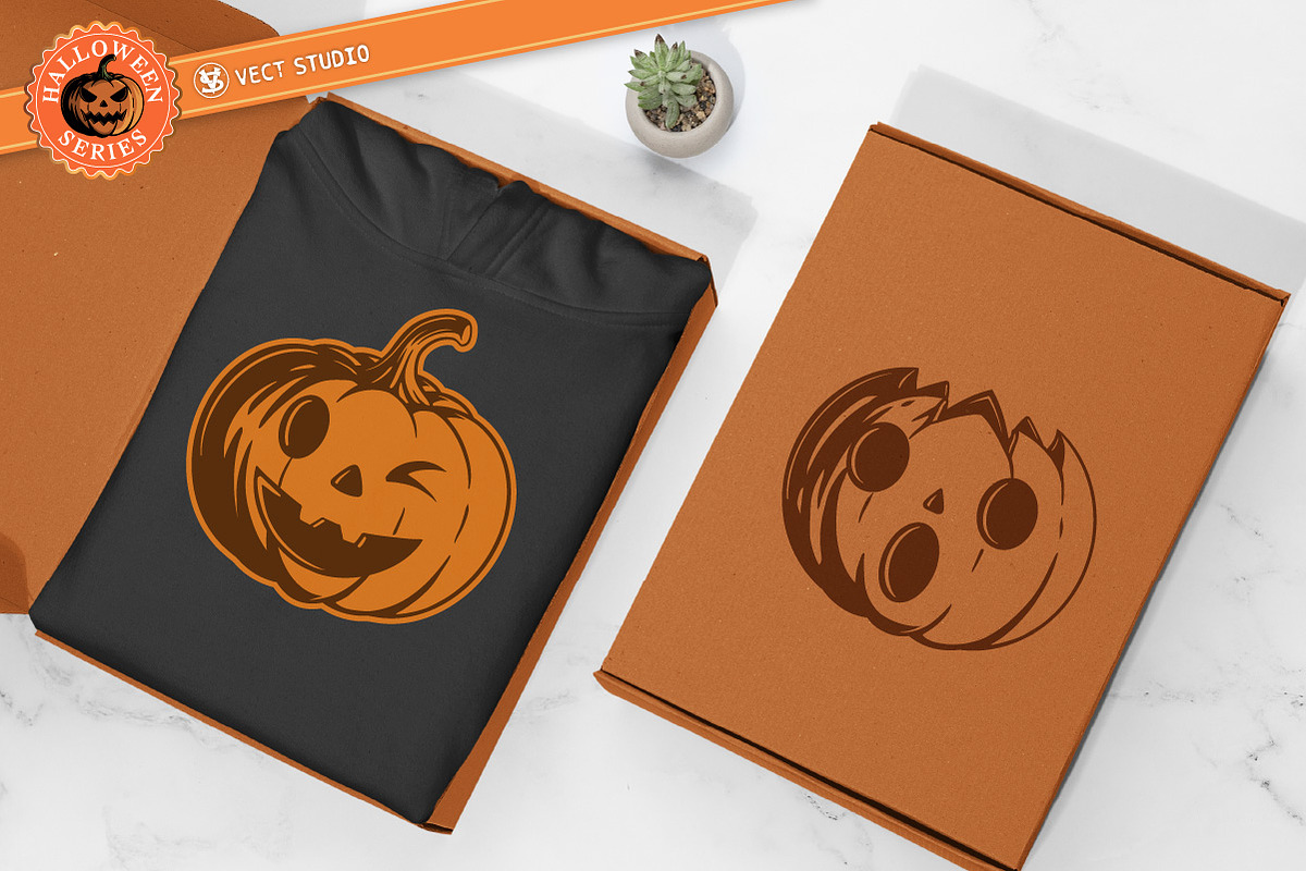 32 Halloween Pumpkin Stamp Brushes, a Brush Add-On by vectstudio (Photo 8 of 10)
