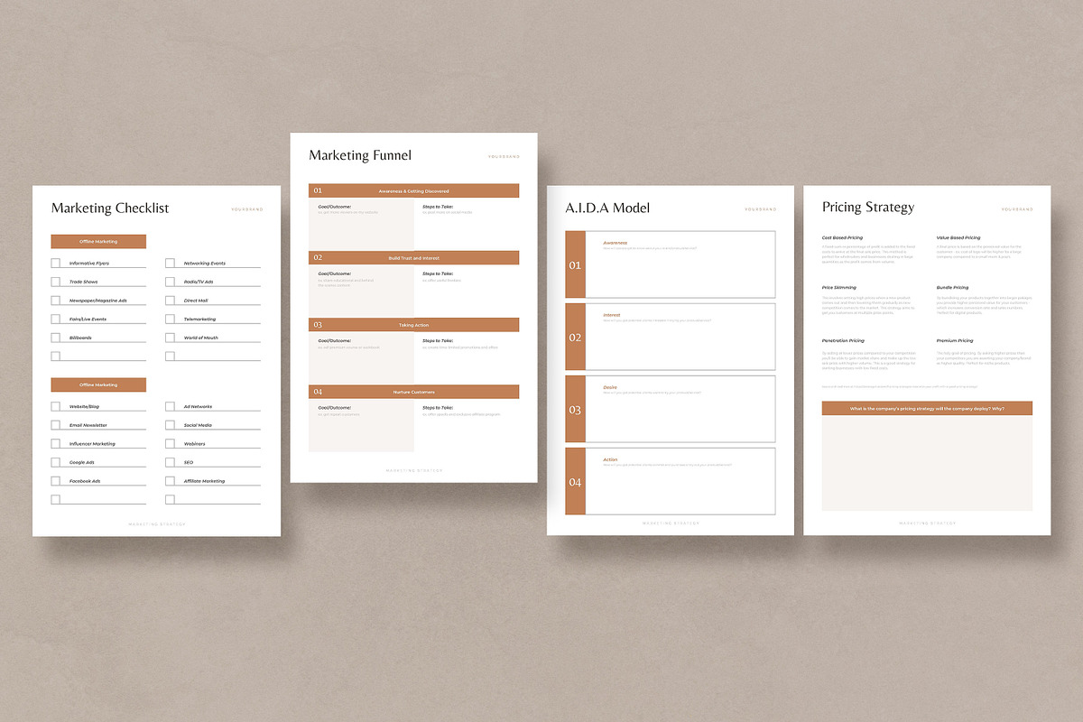 Marketing Strategy Workbook CANVA, a Marketing Template by AndrewPixel (Photo 8 of 13)