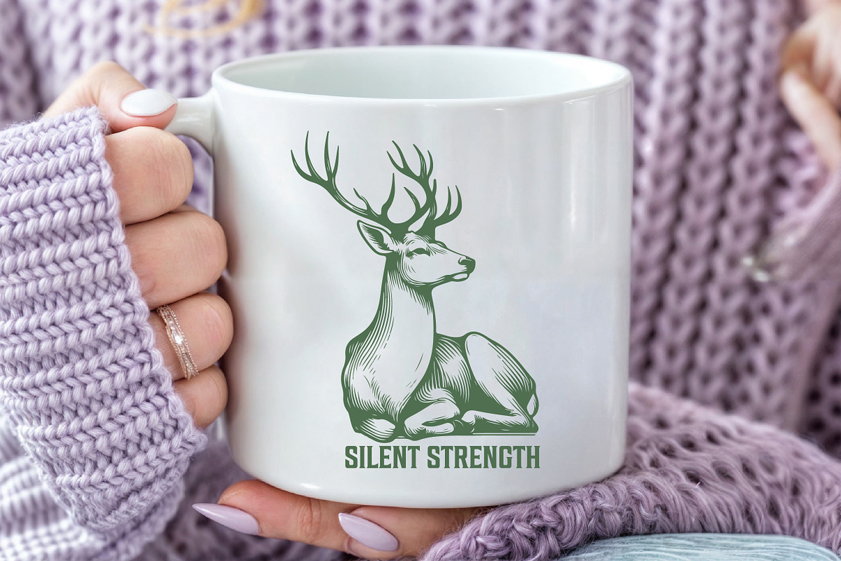 Elegant Deer Logo Illustration, an Illustration by Pixels.Craft (Photo 2 of 7)
