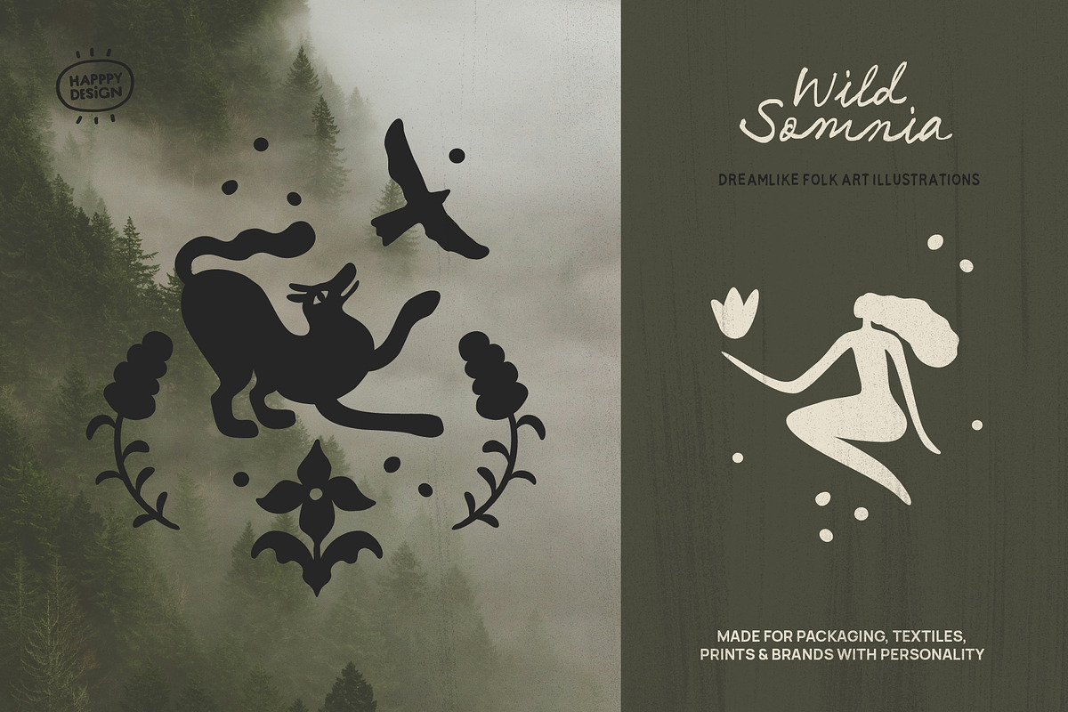 Dreamlike Folk Art Illustrations, an Object Illustration by happpydesign (Photo 11 of 15)