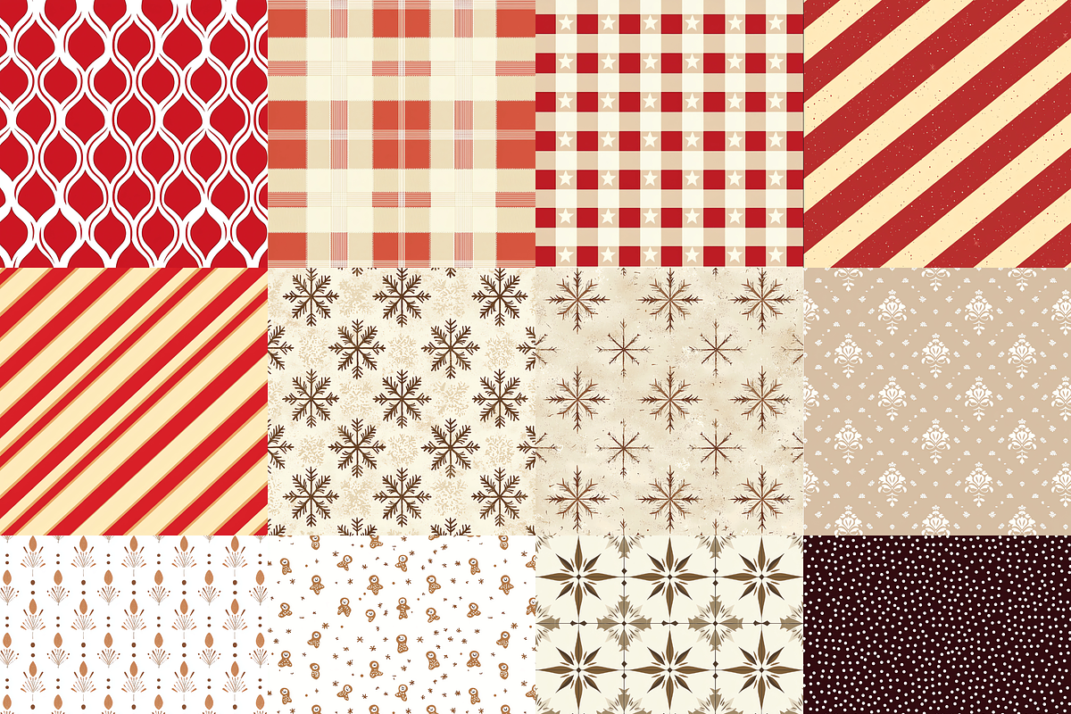 Country Christmas Digital Paper, a Background Graphic by LA Design (Photo 3 of 10)