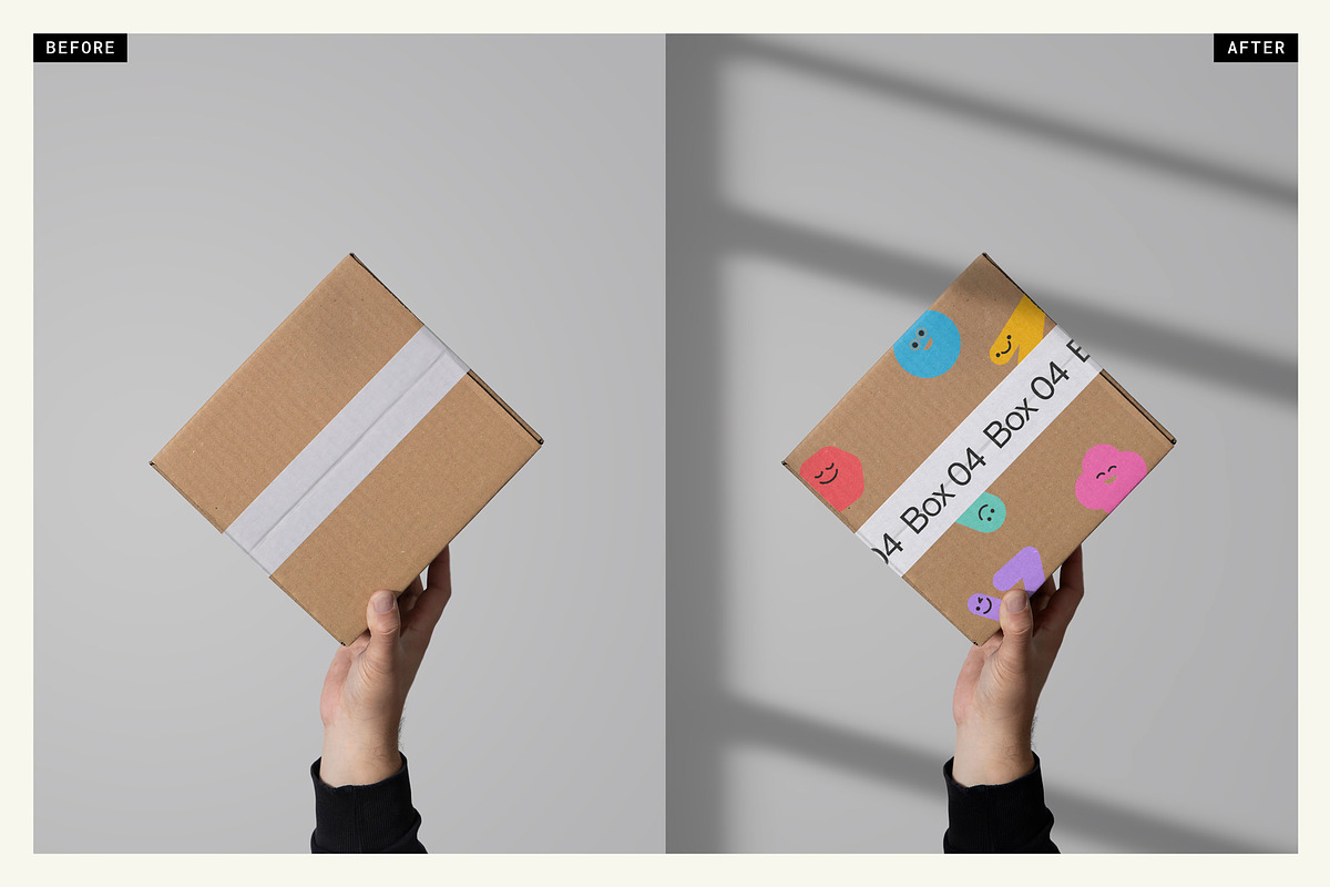 Packaging Box 04 Mockup, a Packaging Mockup by mockstar (Photo 2 of 9)
