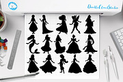 Princess SVG, Princesses Bundle SVG., an Illustration by Doodle Cloud Studio (Thumbnail 7 of 8)