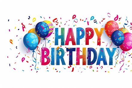 Happy Birthday background, a Background Graphic by Virgo Studio