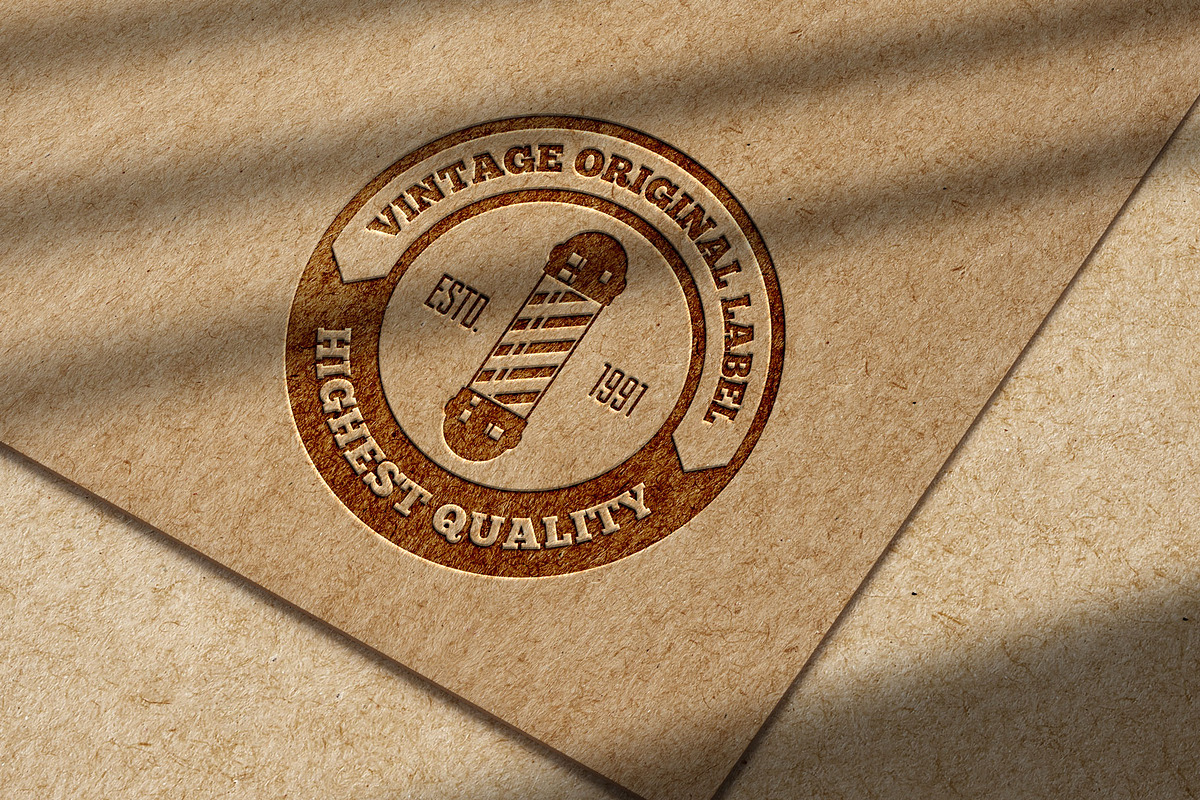 Retro Labels Set 5, a Branding & Logo Template by DCD Vector Co. (Photo 3 of 10)