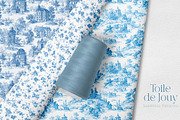 Toile Floral Seamless Patterns, a Pattern Graphic by Olya Creative (Thumbnail 5 of 22)