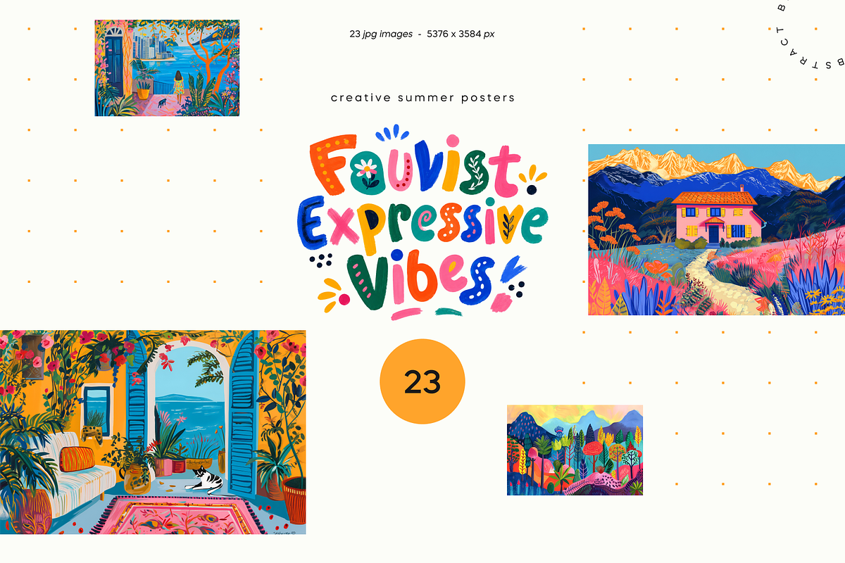 Fauvist Expressive Vibes Images, a Wallpaper Graphic by Lumeno (Photo 1 of 5)
