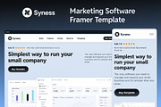 Syness — Marketing Framer Template, a Websites & App Template by Middltone (Thumbnail 1 of 4)