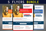 Modern Business Flyer Bundle, a Flyer Template by Graphic Templates (Thumbnail 1 of 6)