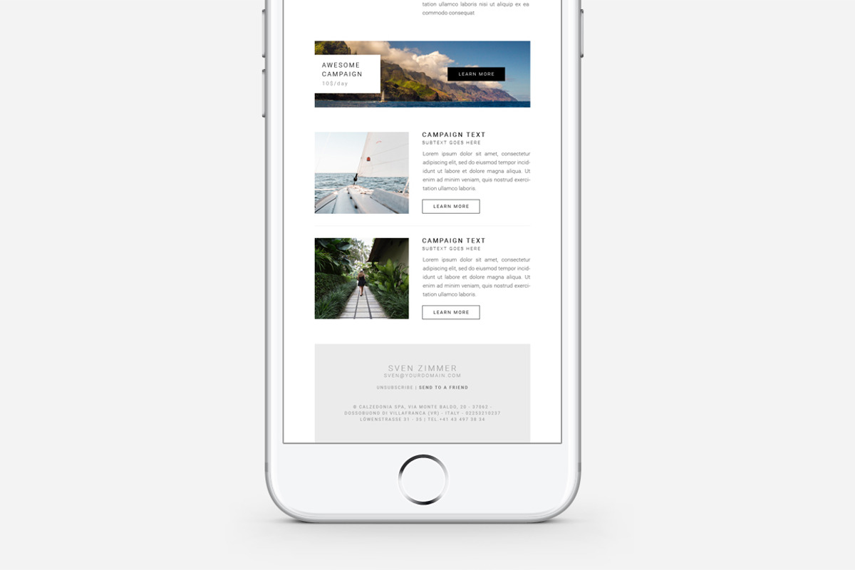 Multipurpose E-newsletter Pack, an Email Template by Swiss_cube (Photo 10 of 14)