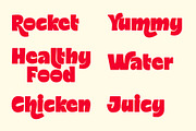 Mochilo Playful Food Font, a Sans Serif Font by Serbaneka Studio (Thumbnail 4 of 8)