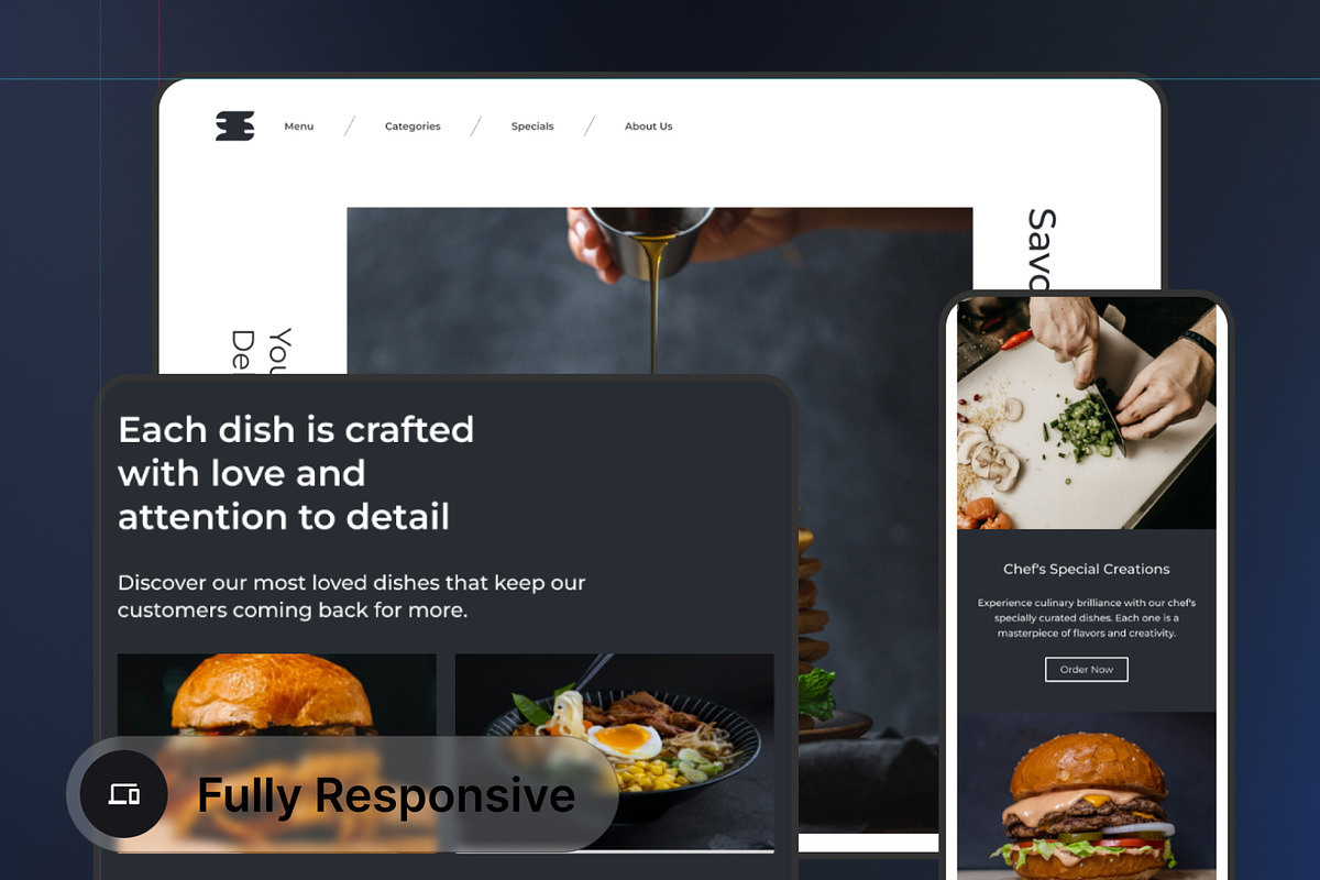 Restoo - Restaurant UI Kit, an UI Kit Template by hiddemaru (Photo 4 of 8)