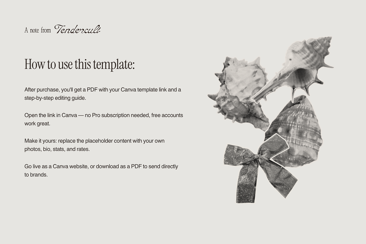 UGC Portfolio Template | Canva, a Landing Page Template by tendercult (Photo 7 of 7)