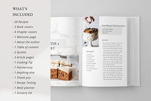 Aesthetic Cookbook Recipe Template