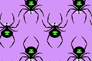 Halloween Spiders on Purple Seamless, a Pattern Graphic by Sharon Schwalbe (Thumbnail 2 of 4)