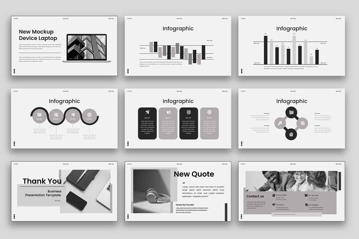 ETHICS - PowerPoint Template, a Presentation Template by kreatifreya