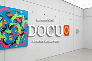 Docu - Elegant Sans Serif Typeface, a Font by Astuti Studio