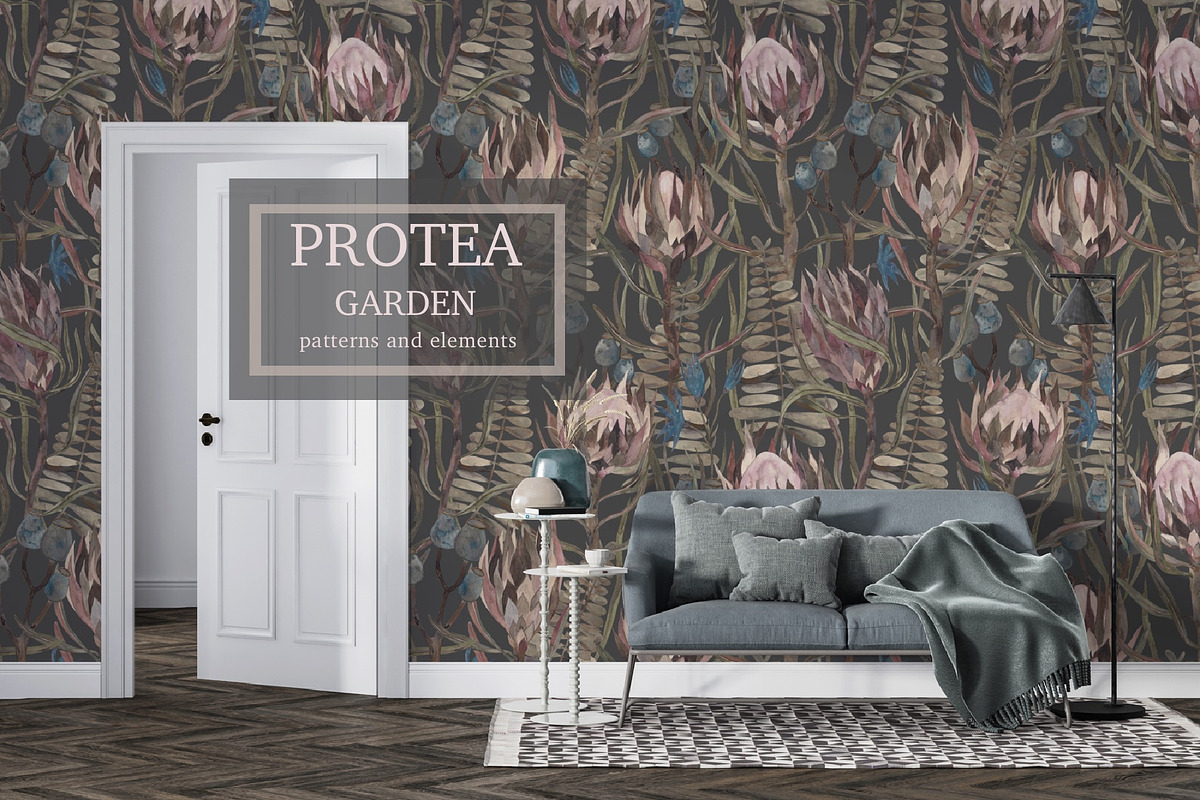Pattern PROTEA GARDEN, an Illustration by PASHKOVA (Photo 1 of 14)