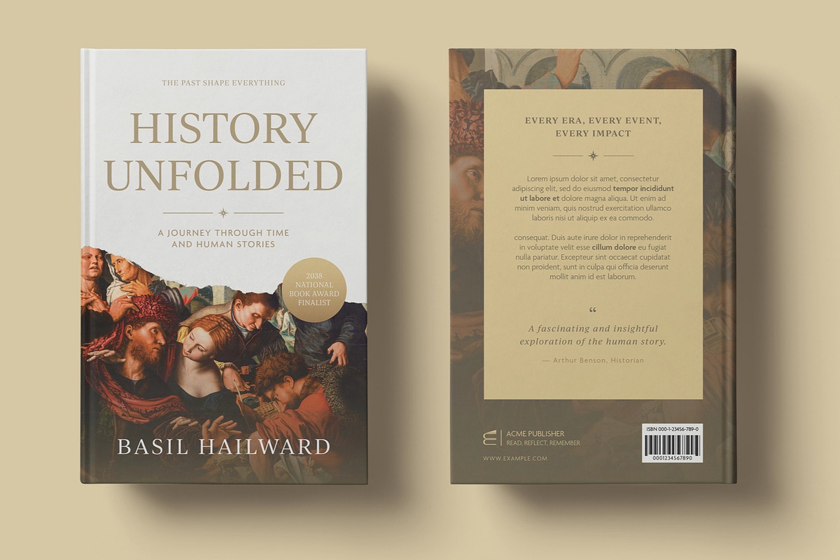History Book Cover Template, a Brochure Template by BrandPacks
