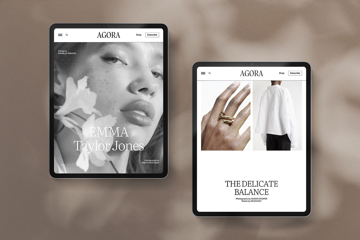 AGORA / Devices Mockups, an iPad Mockup by Studio Dara (Photo 10 of 16)