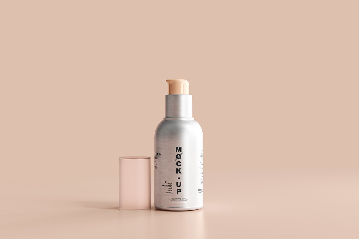 Aluminum Cosmetic Mockup Bundle, a Cups & Container Mockup by pmvch (Photo 112 of 206)