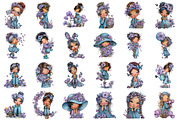 Whimsical Spring Girl Clipart, an Illustration by designcity5 (Thumbnail 2 of 5)