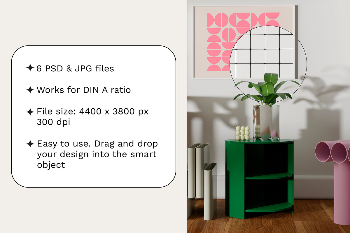 Modern Interior Frame Mockups APRIL, a Household Mockup by Bonumo (Photo 3 of 10)