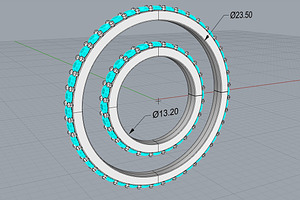 Infinity Diamond Rings In Pack