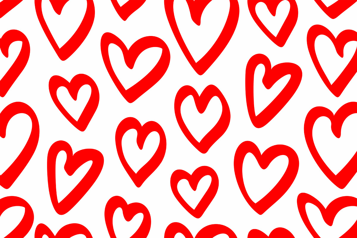 Heart seamless pattern, a Graphic by Volyk (Photo 2 of 4)