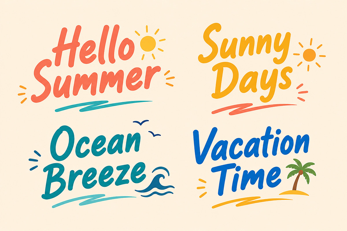 Hello Summer, a Handwritten Font by Wow Magic (Photo 3 of 5)