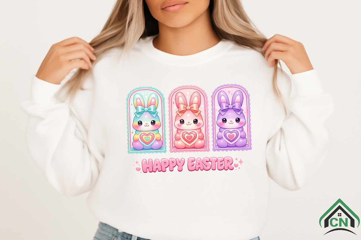 Bunny Coquette Bow PNG, Easter Bunny, an Illustration by Craft Nest (Photo 3 of 6)