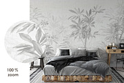 Garden Retreat botanical wall mural, a Wallpaper Graphic by Timofi Art (Thumbnail 14 of 15)