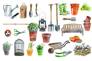 Watercolor gardening, an Illustration by Tatiana Davidova (Thumbnail 2 of 3)